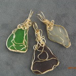 Wire Wrapped Beach Glass