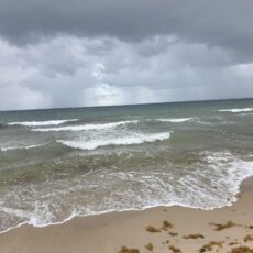 Rain over the ocean
