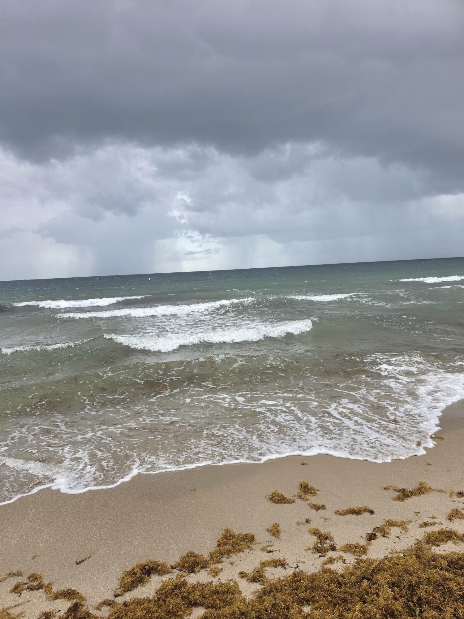 Rain over the ocean